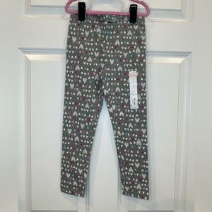 Girls‎ Heart Leggings Size 5 NWT